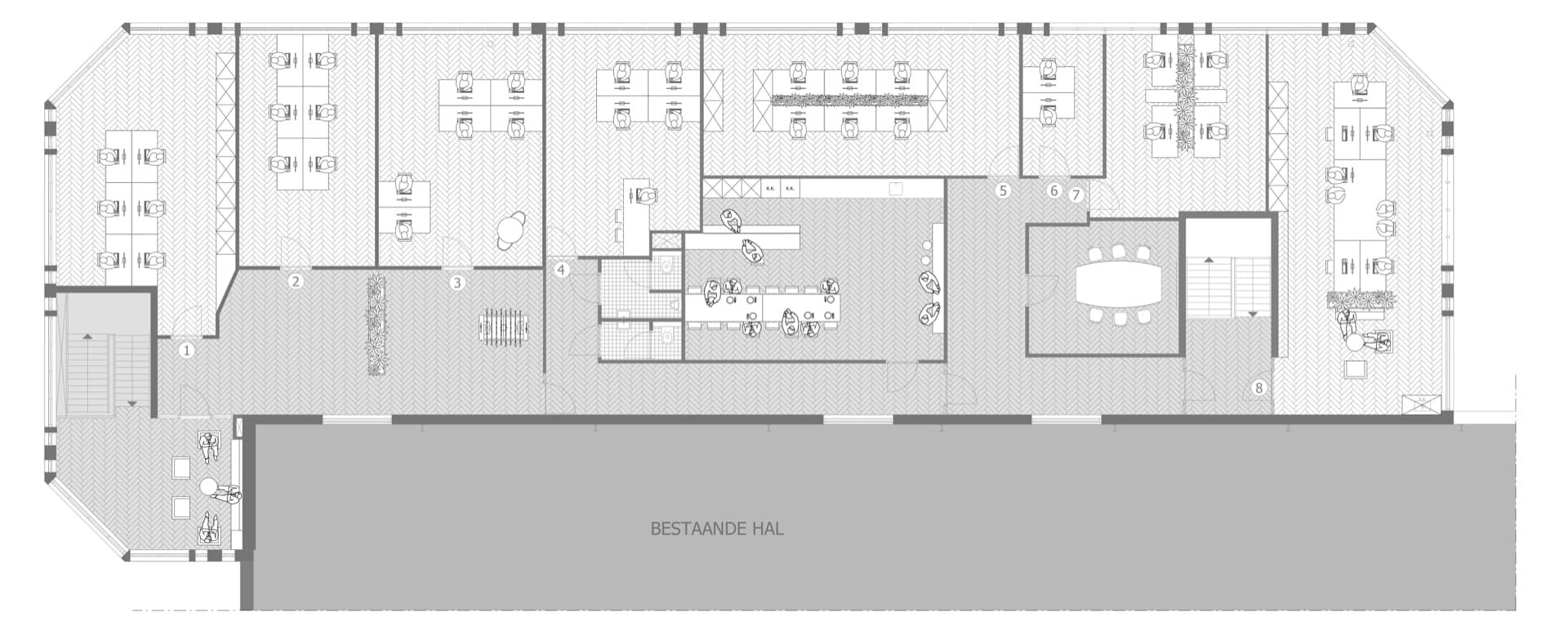 Plattegrond Flex Offices